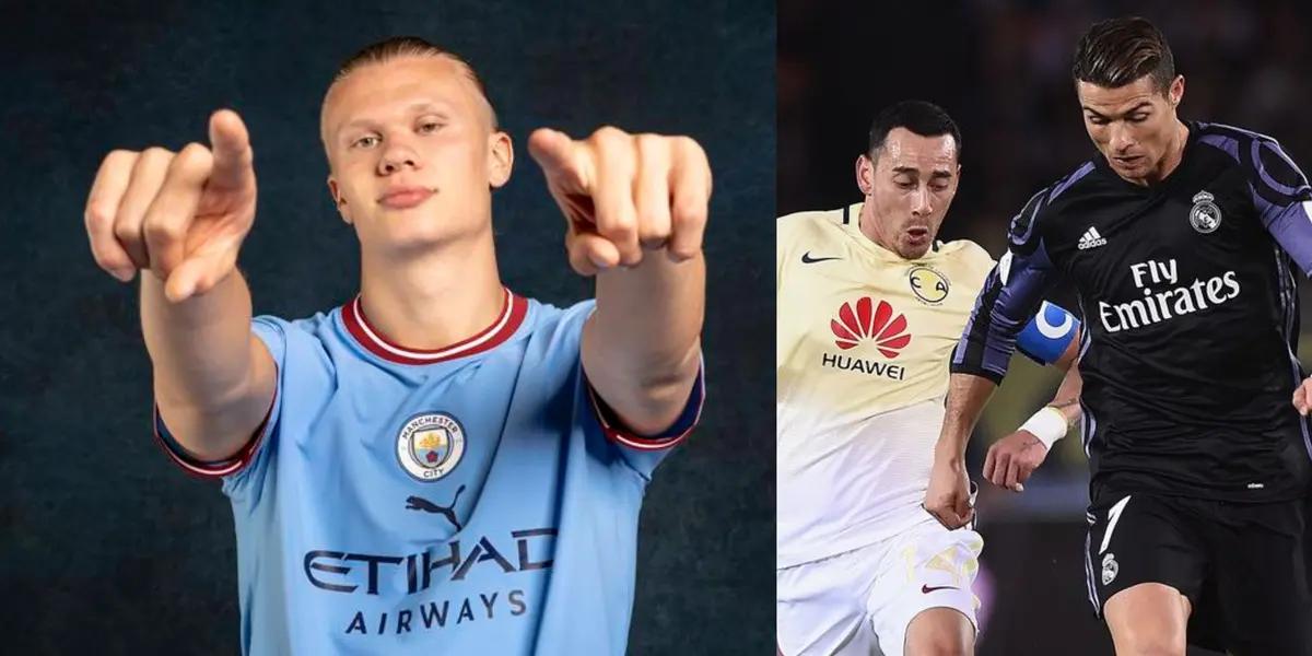 New Citizen signing Haaland found out he would be playing against America and this is what he did to show his power.