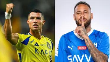 Neymar and Cristiano Ronaldo