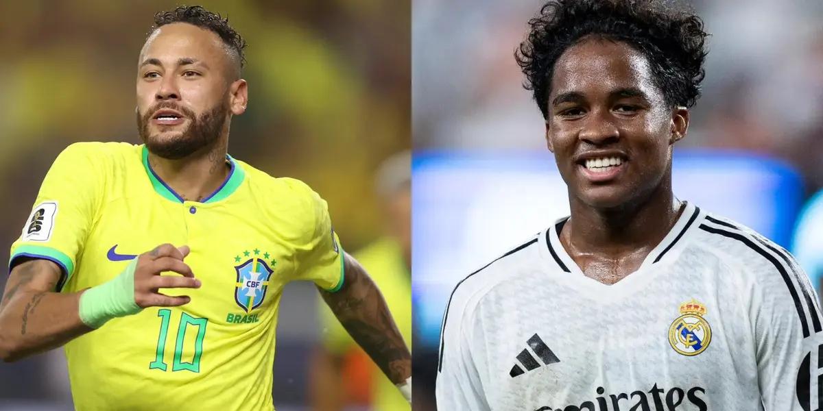 Neymar and Endrick Photo: Conmebol - Marca