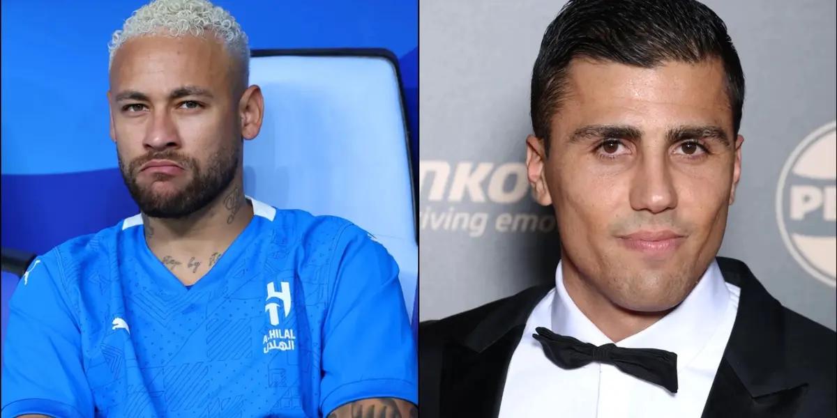 Neymar and Rodri / Foto: OKDiario