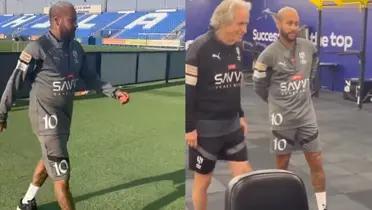 Neymar appeared to be overweight again but other videos show the opposite.