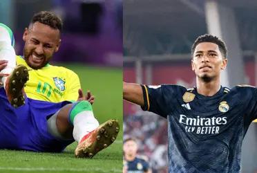 Neymar Jr earns more money while injured, than Bellingham being fit.