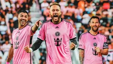 Neymar, Suárez and Messi