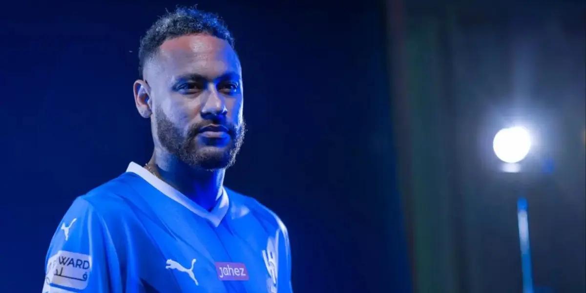 Neymar was officially presented with Al Hilal