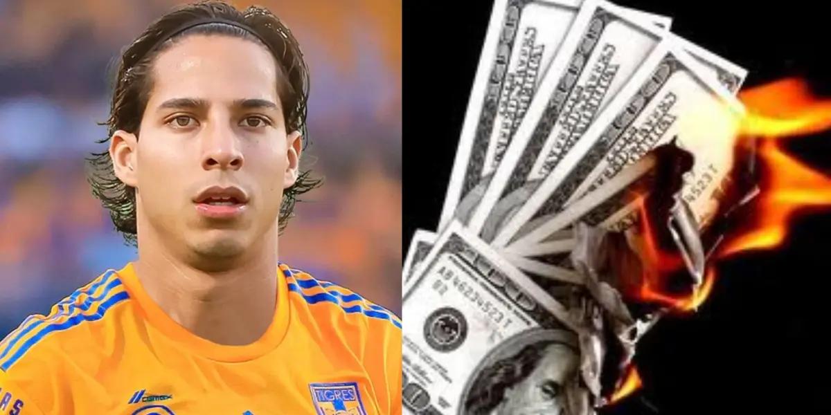 On his second day at Tigres, Diego Lainez's photo that generates controversy, Tigres invested but everything could fall apart