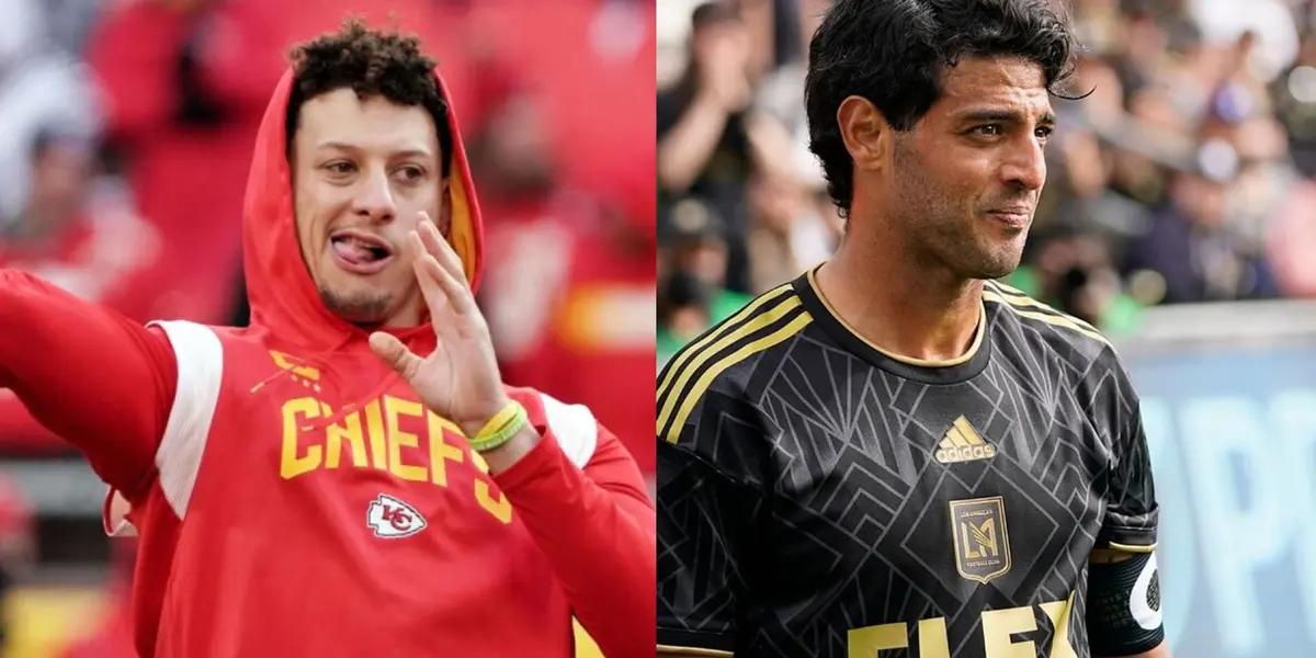 Patrick Mahomes and Carlos Vela