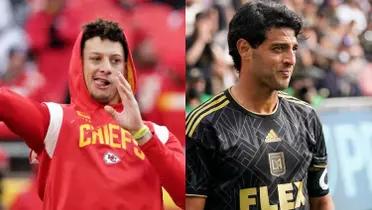 Patrick Mahomes and Carlos Vela