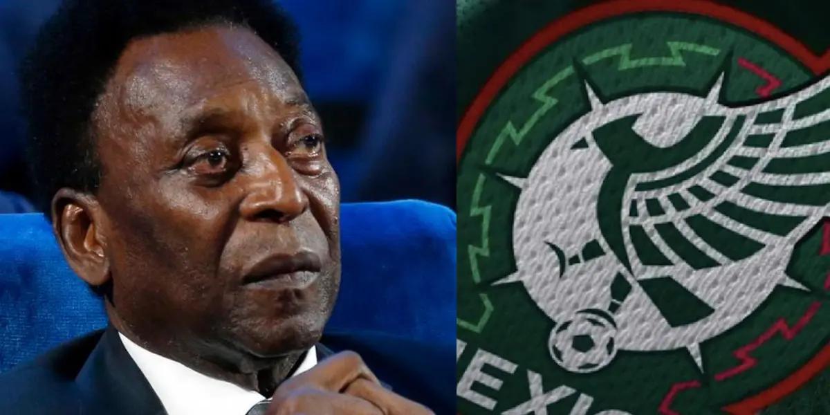 Pelé recognized only one player as Mexico's best goalkeeper, and even shared a moment and a plaque.