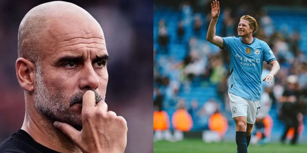 Pep Guardiola and De Bruyne