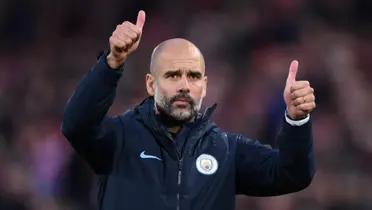 Pep Guardiola, City's manager.