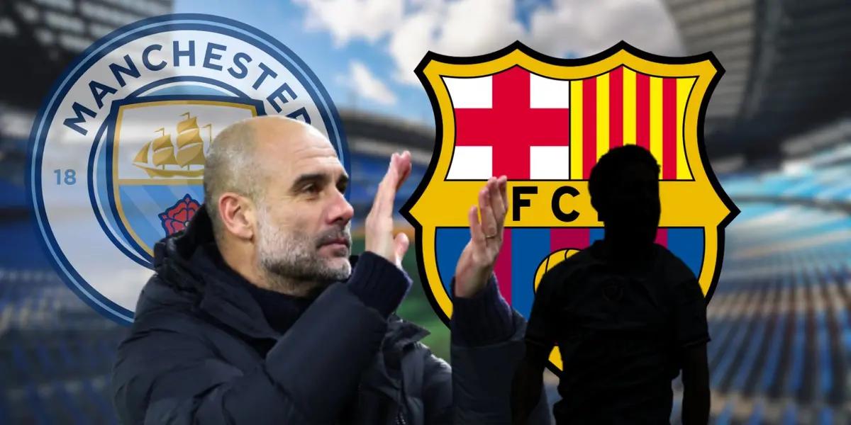 Pep Guardiola during a Premier League match managing Manchester City