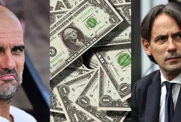 Pep Guardiola earned 22 million euros at City, while Inzaghi receives this amount at Inter Milan