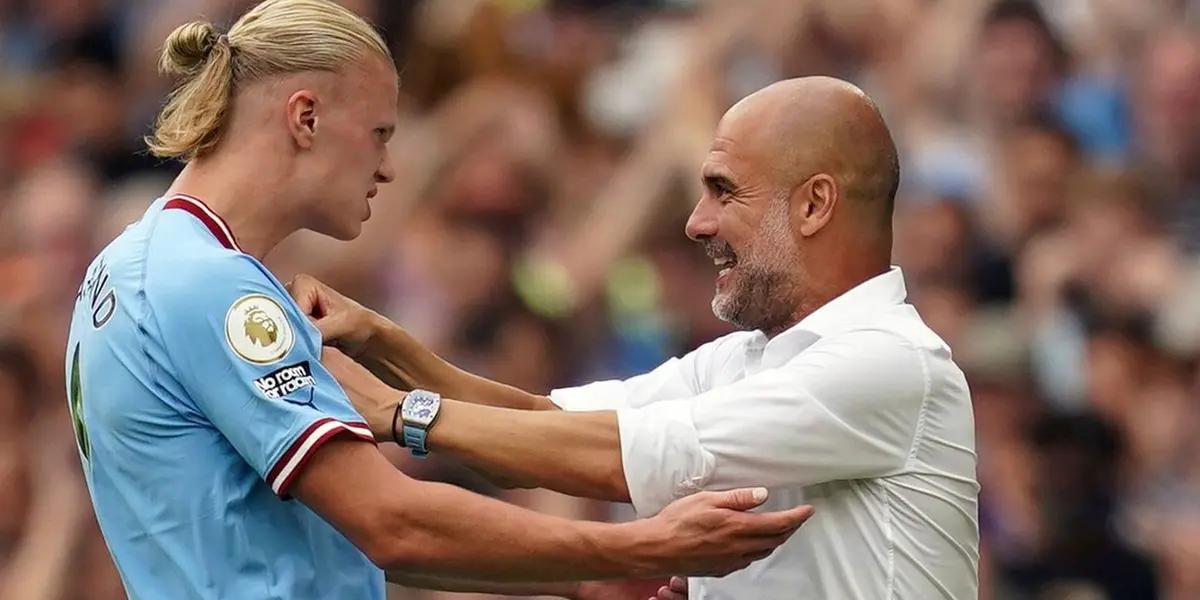 Pep Guardiola was restless on the touchline during the win over Everton.