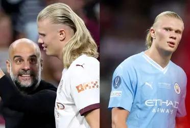 Pep Guardiola's gesture with Haaland that surprises everyone