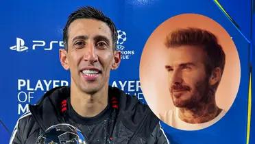 Photo: social networks of Ángel Di María and David Beckham.