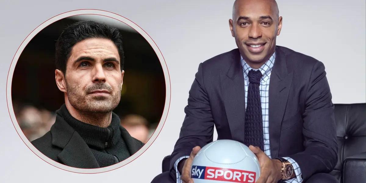 Photo: social networks of Mikel Arteta and Thierry Henry.