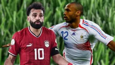 Photo: social networks of Mohamed Salah and Thierry Henry.