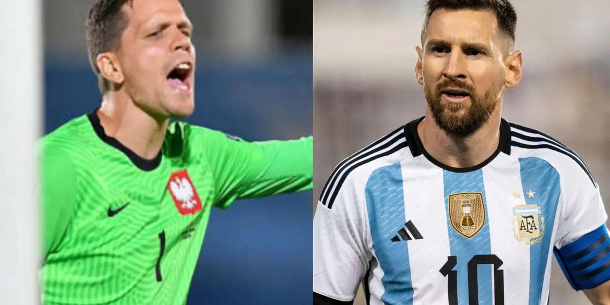Polish goalkeeper issued a harsh warning to the 'Flea' and to Scaloni's Argentina