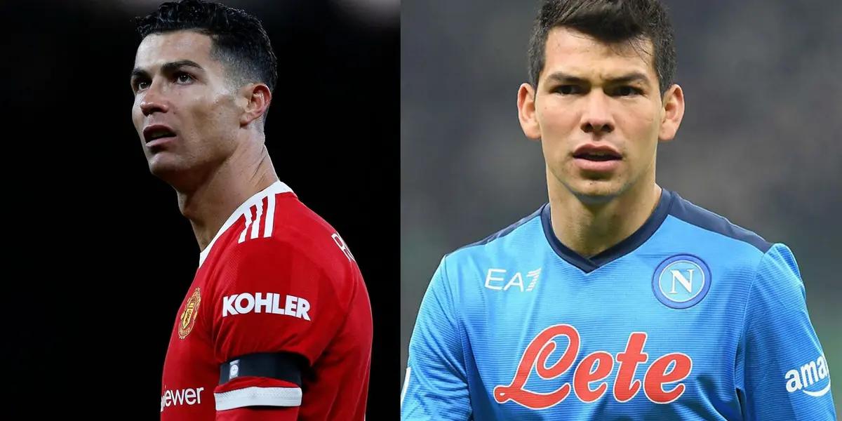 Portuguese striker Cristiano Ronaldo is sounded out by Napoli, but would not want to play alongside Hirving Lozano