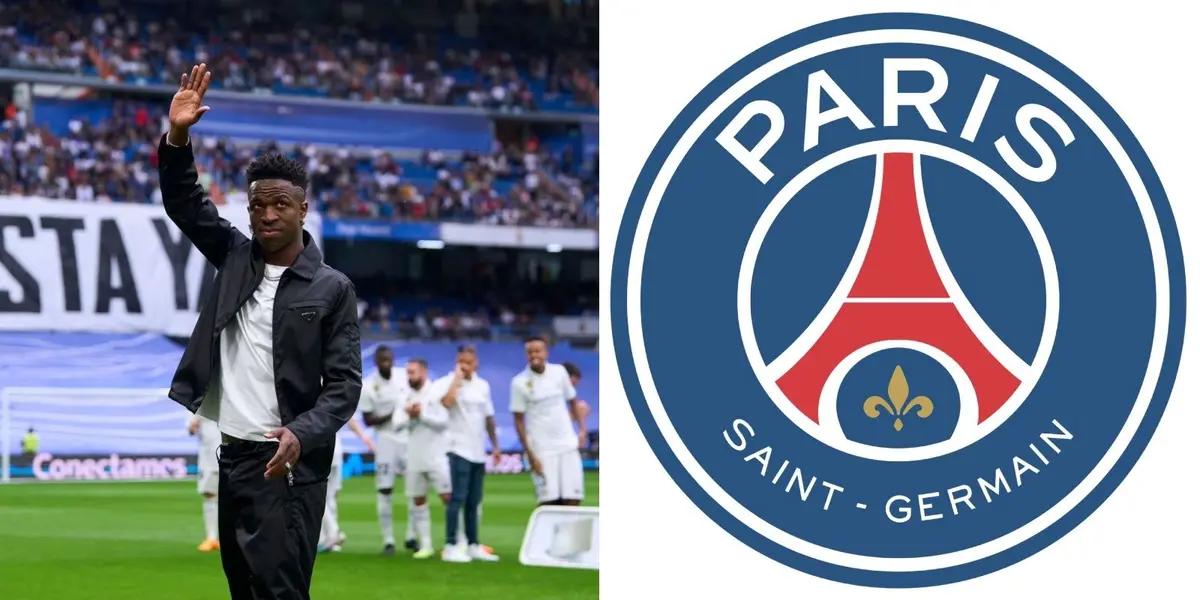 PSG follows Vinicius Jr's performance and dreams of buying him