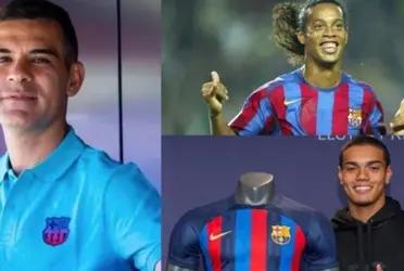 Rafael Márquez, a former Mexican national team, directs Ronaldinho's son and that's how it went.