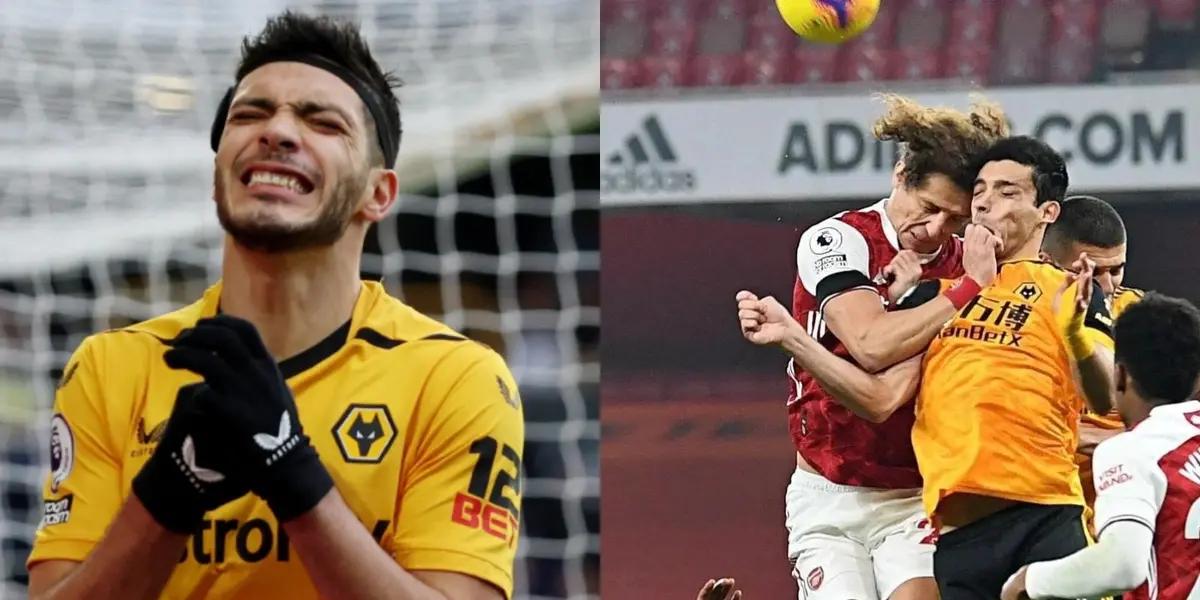 Raúl Jiménez no longer plays for Wolverhampton and has a bad time