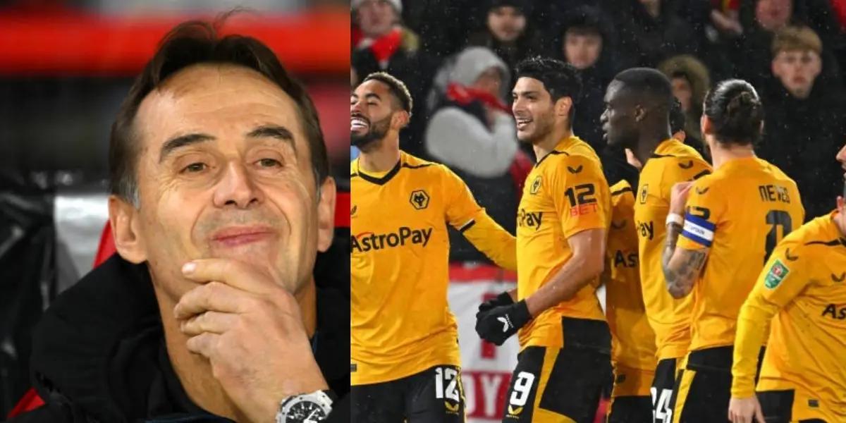 Raúl Jiménez scored his first goal of the year in the Carabao Cup in England, all amid his possible departure from Wolves