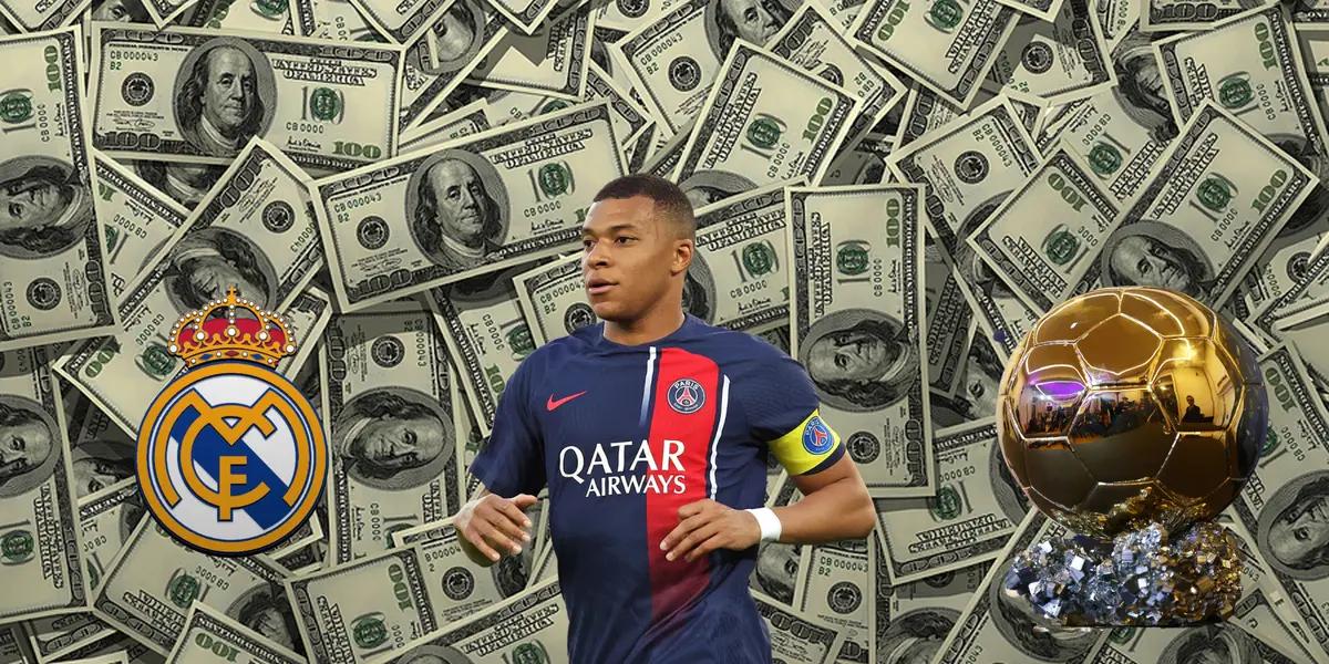 Real Madrid need to pay a fee if Mbappé wins the Ballon d'Or with them.