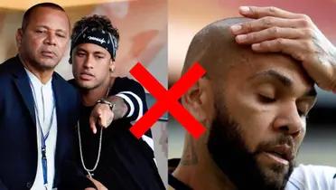 Reports in Brazil suggested that Neymar's father would help Dani Alves but he speaks out.