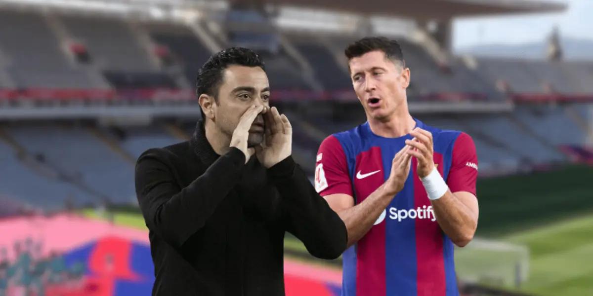 Robert Lewandowski was the hero of the day for Barcelona.