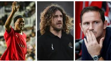 Ronaldinho, Puyol and Lampard