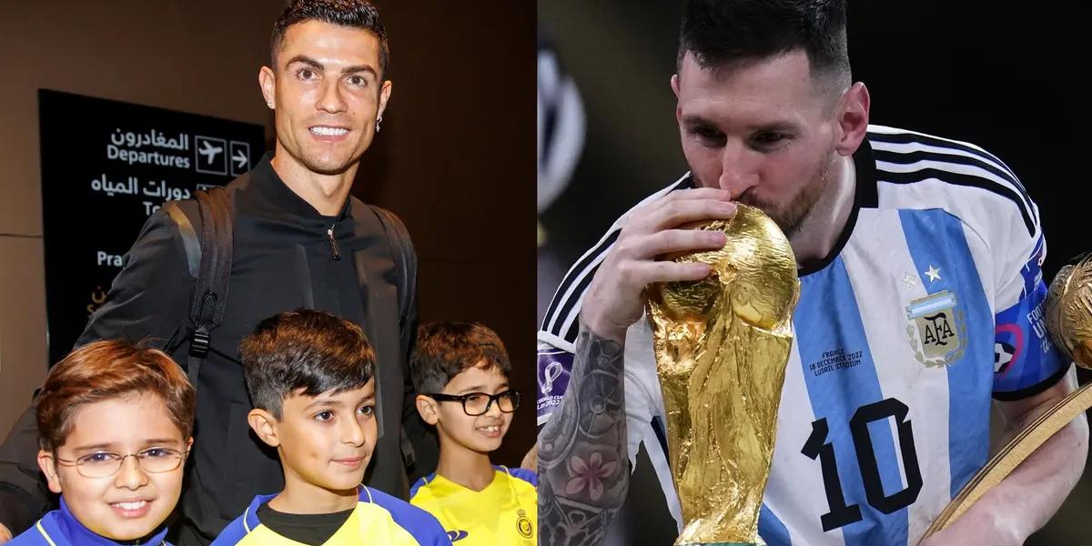 Ronaldo has landed in Arabia and the surprising news he receives about Lionel Messi