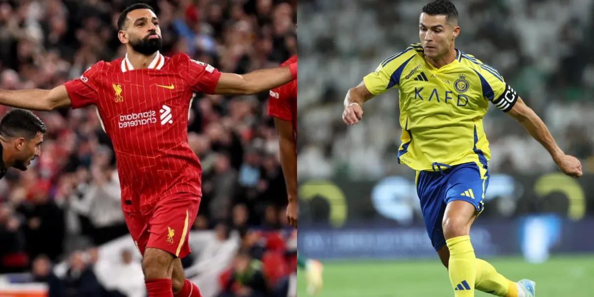Salah and Ronaldo | Photos: @LFC and @Cristiano