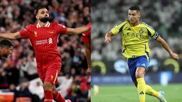 Salah and Ronaldo | Photos: @LFC and @Cristiano