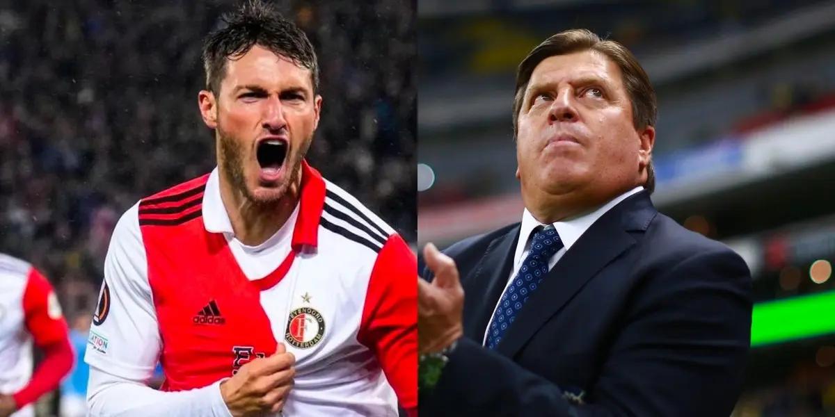 Santiago Gimenez and what he is doing to finally be taken into account after being left out of the World Cup