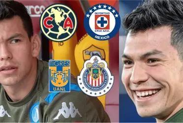 Seeing that he is a bench player in Italy, a Mexican club would be the only one to which Hirving Lozano would say yes to become a reinforcement