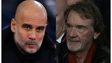 Sir Jim Ratcliffe and Pep Guardiola