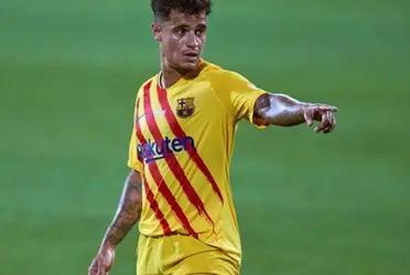 The 29-year-old Brazil international moved to the Camp Nou from Liverpool in 2018 in a £142 million ($192 million) deal but struggled to establish himself and spent the 2019-20 season on loan at Bayern Munich.