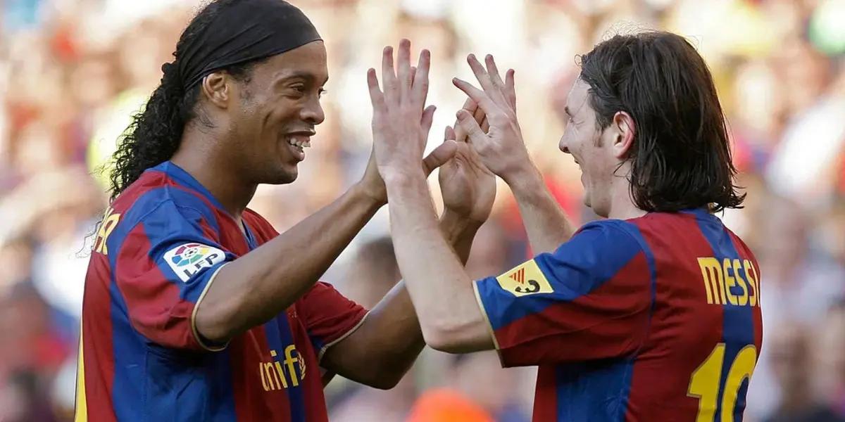 The Argentine soccer player commented on a photograph of the former Brazilian athlete on his Instagram account.