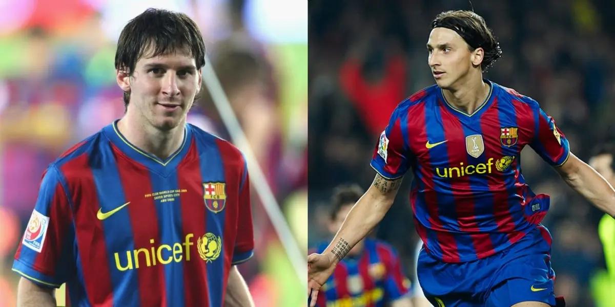 The Argentinian legend and the Swedish star played together in Barcelona, and the striker always praised his little team-mate.