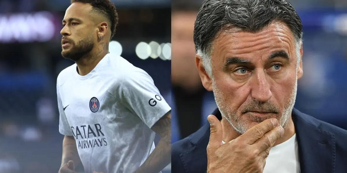 The Brazilian came on in the second half against Nantes and Galtier spoke about the conversation he had with the striker.