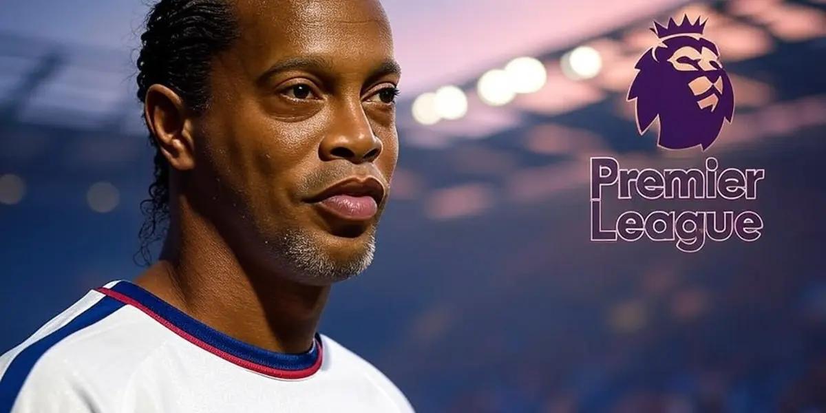 The Brazilian star never played in England but decided to show himself in the colors of a club in that country