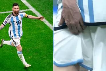The captain of the Argentine team took the back of his left thigh on more than one occasion and caused concern