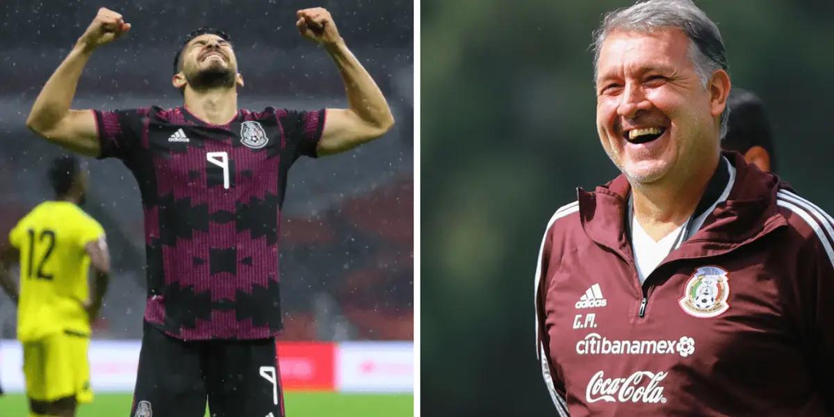 The Club America striker scored but only because the business allowed it.