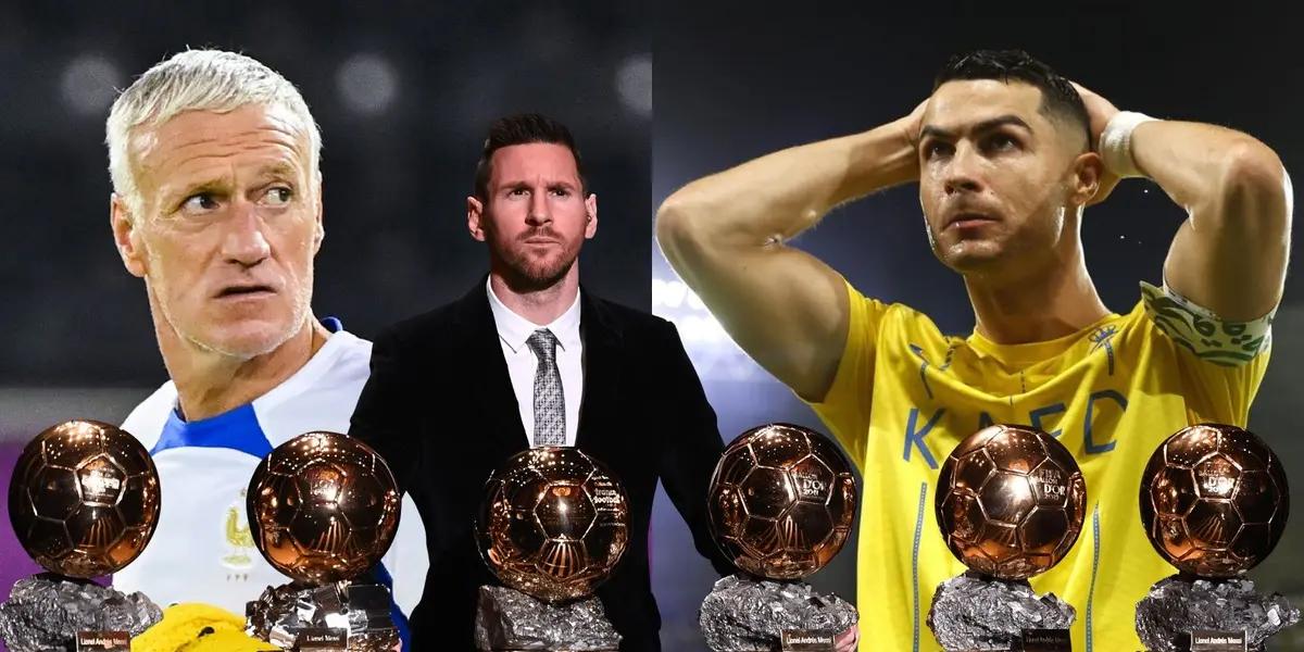 The coach of France was disappointed by Kylian's third place in the ceremony.