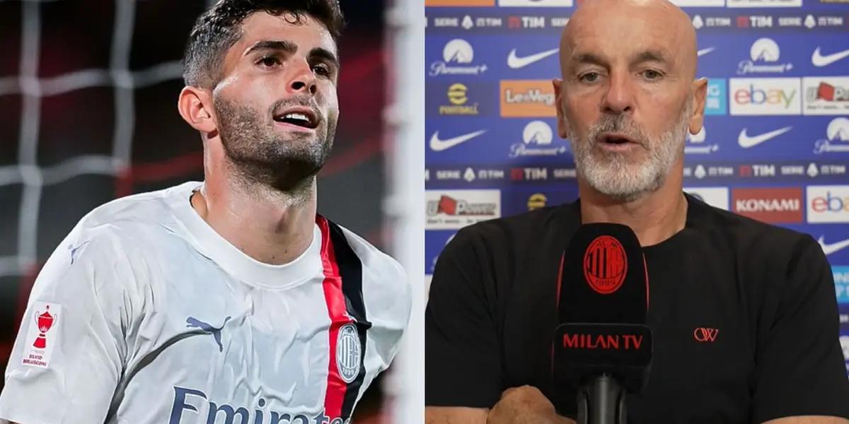 The decision that Pioli would make regarding Christian Pulisic