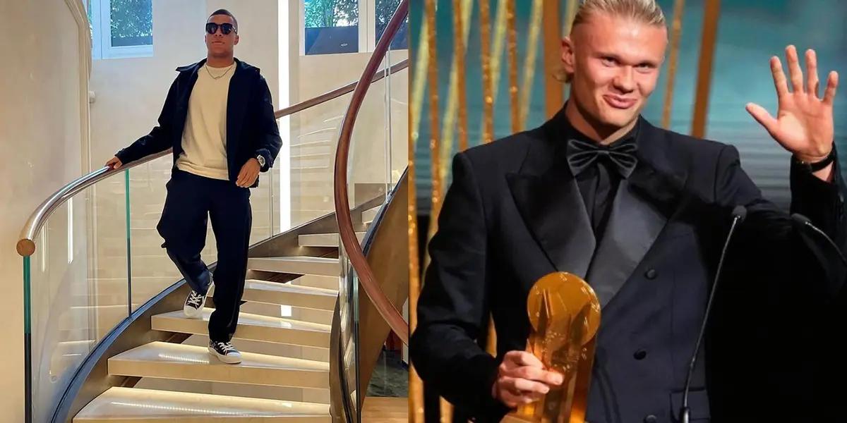 The difference in prices between Haaland and Mbappe's home