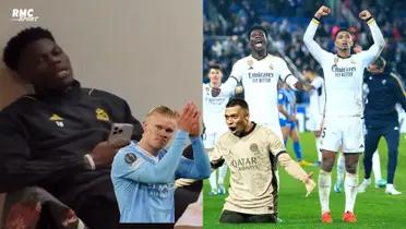 The discussion between Tchouameni and Bellingham was not about Haaland vs Mbappé.