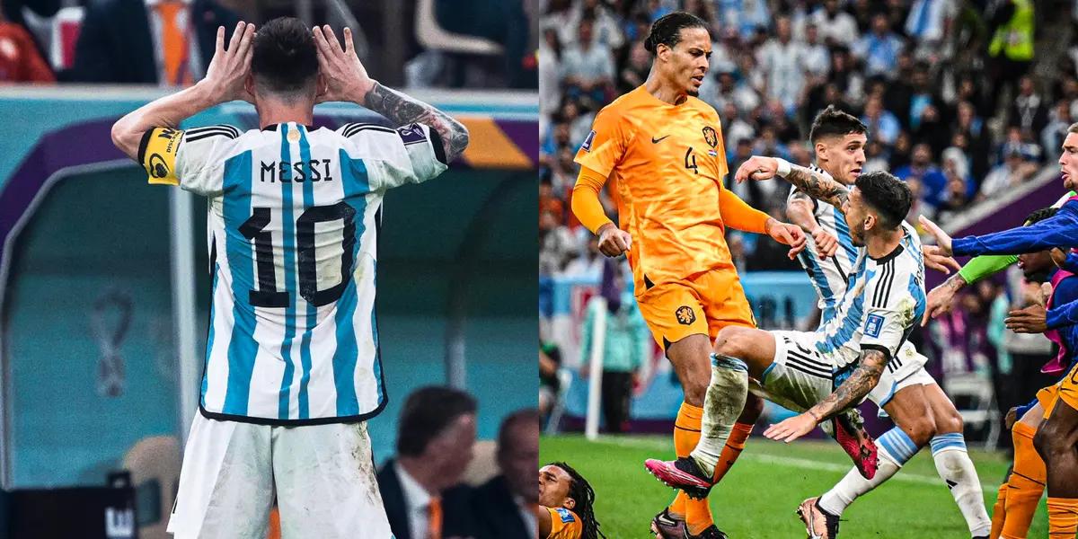 The Dutchman had a questionable attitude during the match between Argentina and the Netherlands