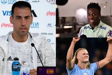 The FC Barcelona player, Sergio Busquets, chooses the best in the world